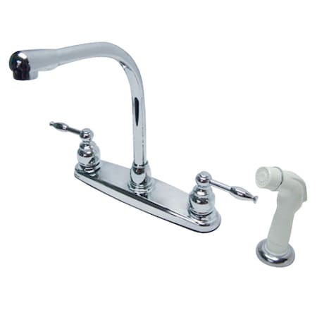 Kingston Brass 8" Centerset Kitchen Faucet, Chrome KB2751KL